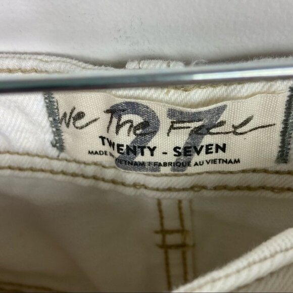 NWT Free People White Mambo Denim Midi Skirt Size 27 New With Tags Jean‎ Boho - Picture 7 of 12